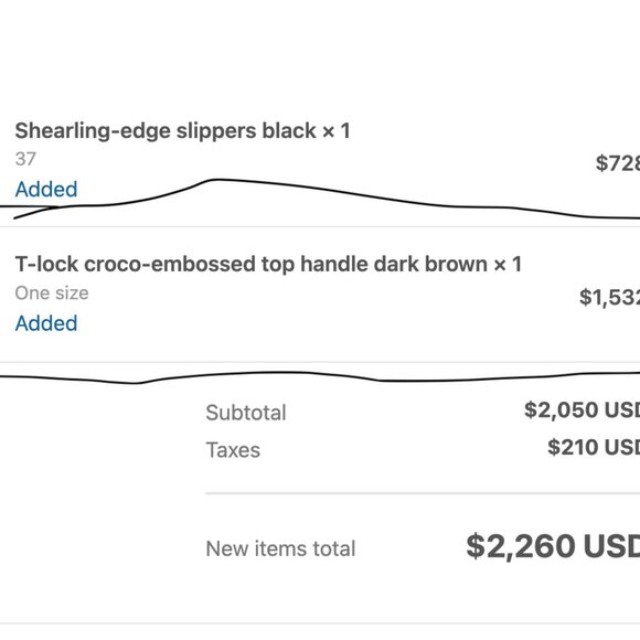 Lightly Used Toteme Brown Croc-Embossed Shoulder Bag - Picture 3 of 10